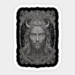 Death Metal Satan Jesus Sticker